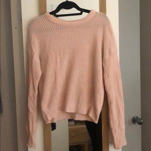 Urban Outfitters pink cropped sweater